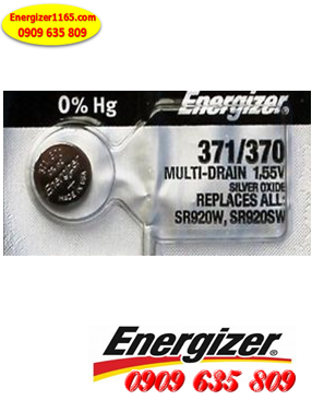 Energizer SR920SW-371; Pin đồng hồ 1.55v Energizer SR920SW-371 Silver Oxide 